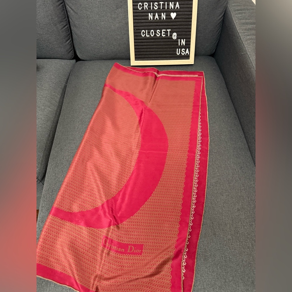 🧣Dior silk square scarf - Picture 3 of 15
